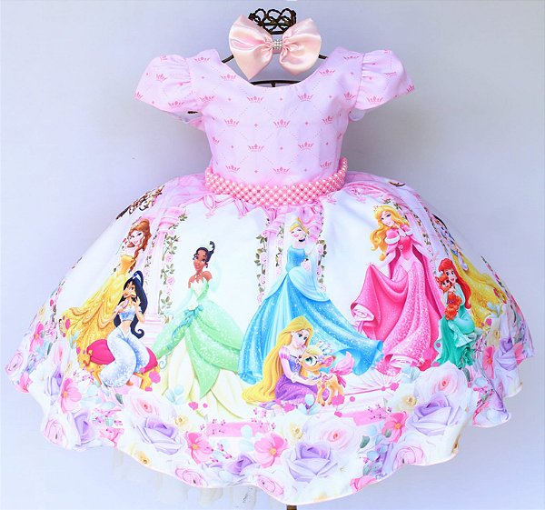 Vestido Princesa Cinderela Infantil com Acessórios + Anágua