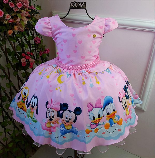 Vestido Temático Minnie Baby.