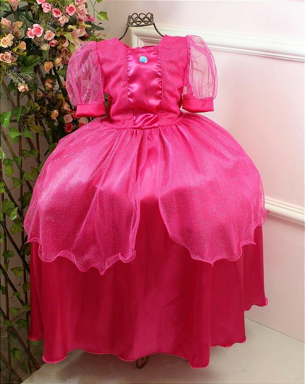 Fantasia Princesa Peach Luxo.