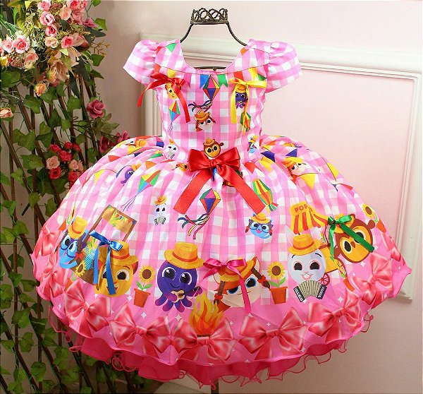 Vestido Junino Tema Bolofofo
