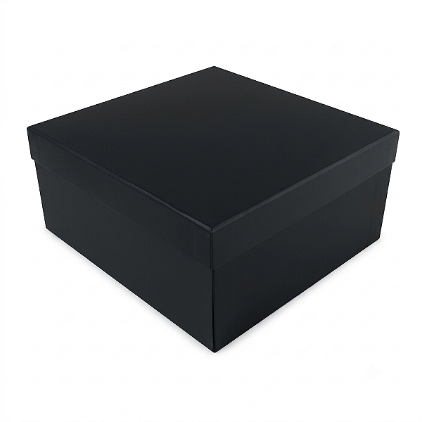 Caixa Rígida Cartonada Medida 20 X 20 X 7 Preto