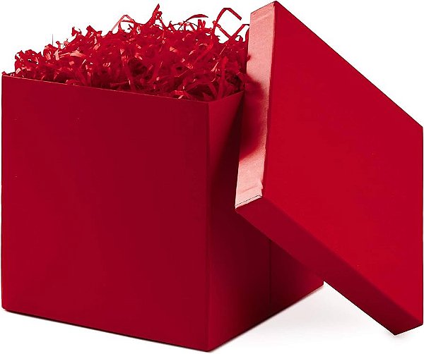Caixa Cubo 20 x 20 x 20  Vermelho