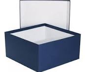Caixa Cartonada medida : 35x35x15 Azul Marinho
