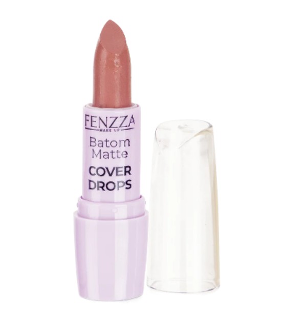 Batom Bastão Matte - Cover Drops - Cor 02 Luxo - Fenzza