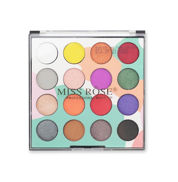 Paleta de Sombras 16 Cores - Cor 01 - Miss Rôse