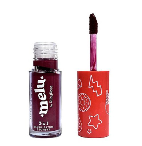 3x1 Blush Batom Sombra - Midnight Love 04 - Melu - Ruby Rose