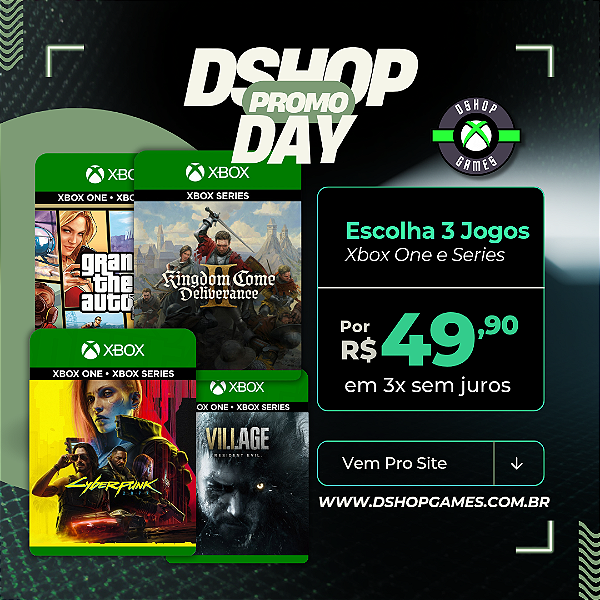 Promoção 3 Jogos Xbox 🔥