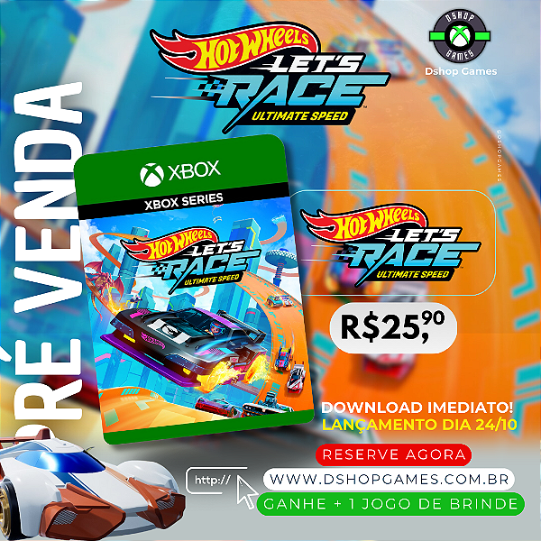 Hotwheels Let's Race Xbox Series S/X Mídia Digital