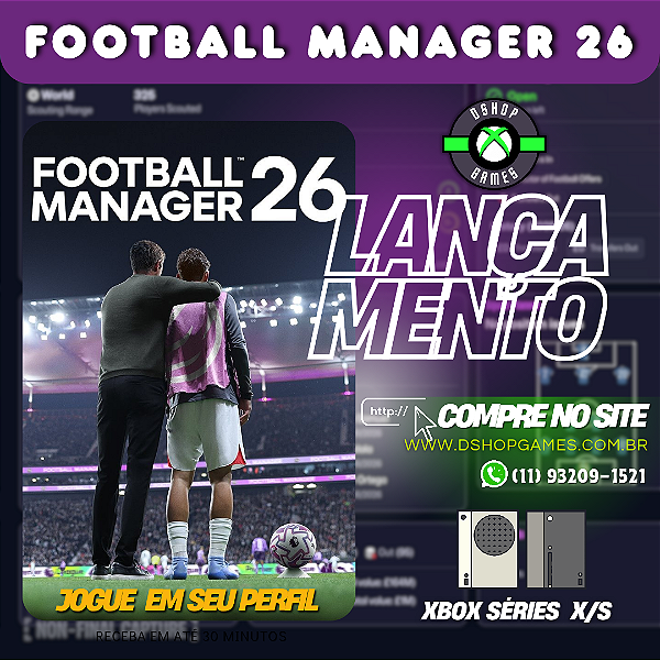 Football Manager 26 - Xbox Series S/X Mídia Digital