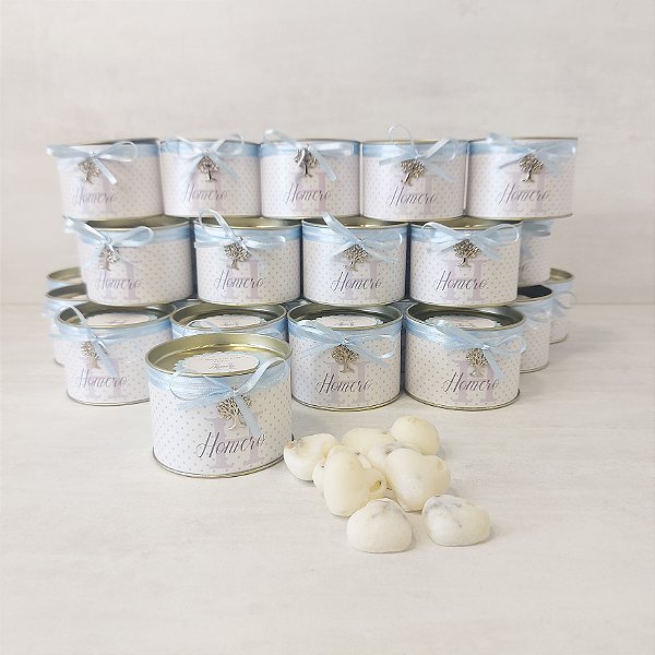 Kit com 10 latinhas personalizadas com Meltz