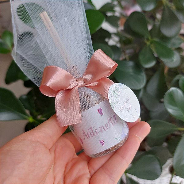Kit com 10 aromatizadores de ambiente 50ml em vidro penicilina – aroma infância