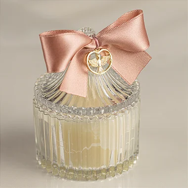 Kit 5 velas aromáticas em vidro bomboniere