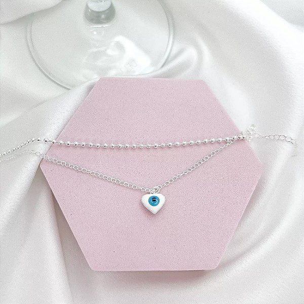 Pulseira Dupla - Olho Grego