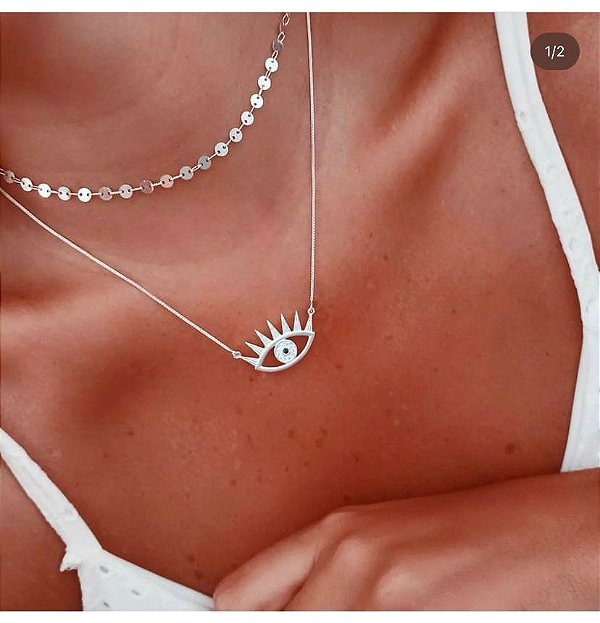 Colar Talisma - Prata - Antialérgico