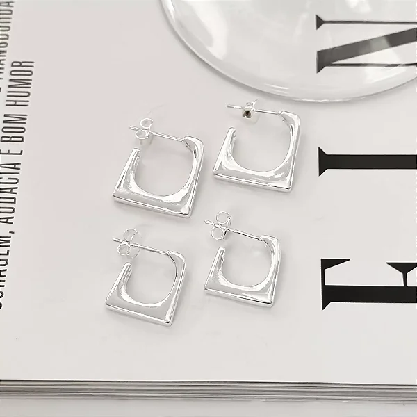 Dupla de Argolas Quadradas