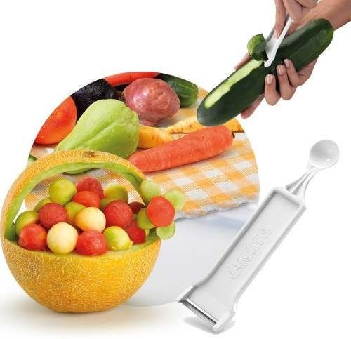 Kit Com 6 Descascadores De Frutas E Legumes Plástico Keita