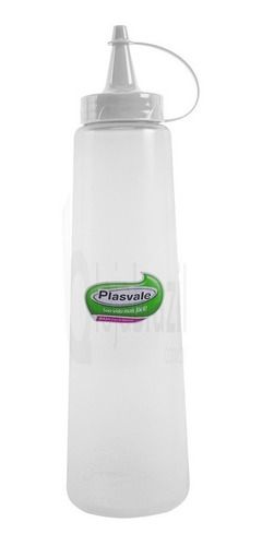 Bisnaga Grande Ref.1254 400ml Tampa Branca plasvale