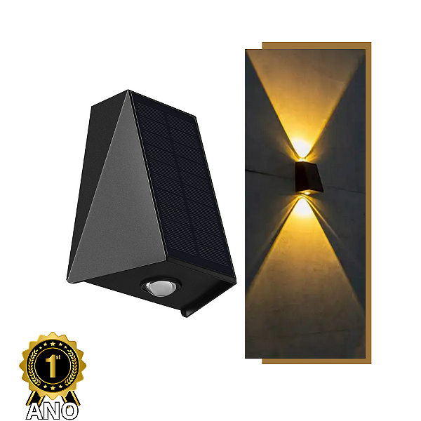 ARANDELA SOLAR ULTRA LUZ 3000K E 6000K