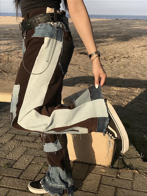 CALÇA ALFAIATARIA - PATCHWORK (INDISPONÍVEL)