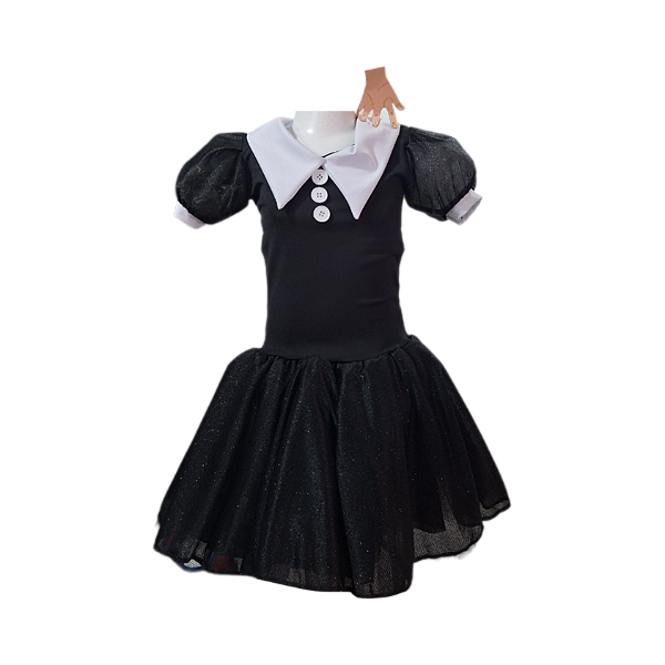Fantasia Wandinha Infantil Halloween