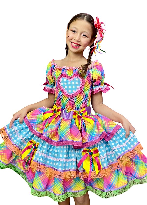 - Vestido Junino Infantil JENIFER 4 – Todo em elastex