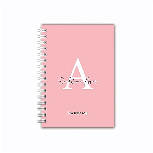Caderno Inicial - Rosa Claro - Personalize