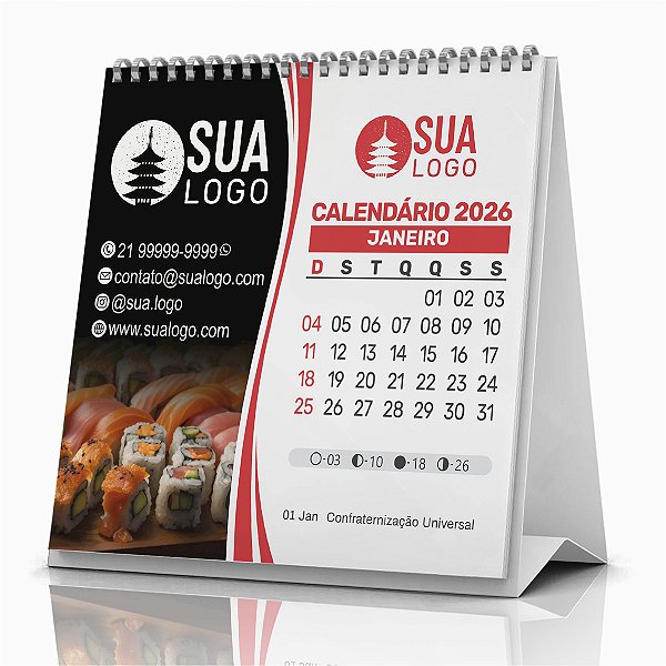 CALENDARIO DE MESA FOLHINHA 2026