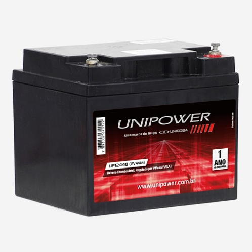 BATERIA SELADA 12V 44ah UNIPOWER – VRLA AGM