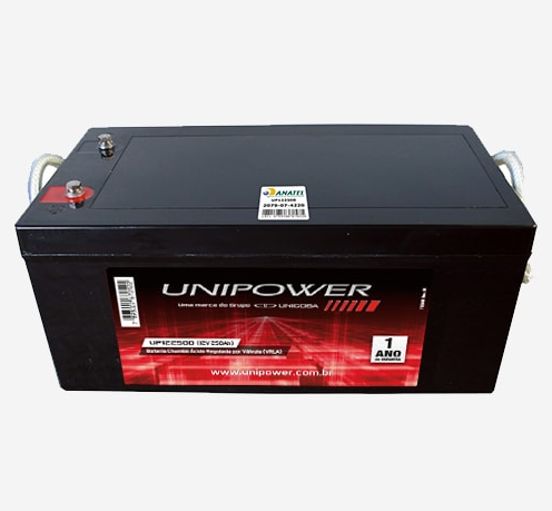 BATERIA SELADA 12V 250ah UNIPOWER – VRLA AGM