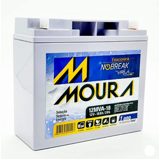 BATERIA SELADA 12V 18ah MOURA – VRLA AGM