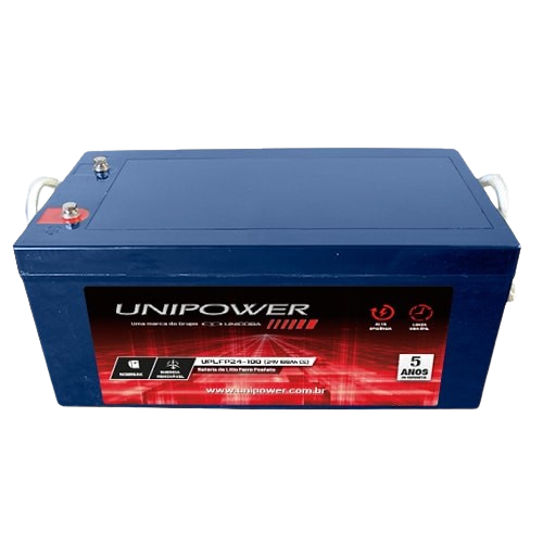 BATERIA DE LÍTIO 24V 100ah UNIPOWER - UPLFP24100