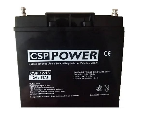 BATERIA SELADA 12V 18AH VRLA CSP POWER - CSP12-18
