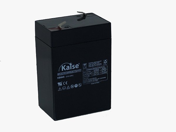 BATERIA SELADA SELADA 6V 4,5ah KAISE - VRLA AGM