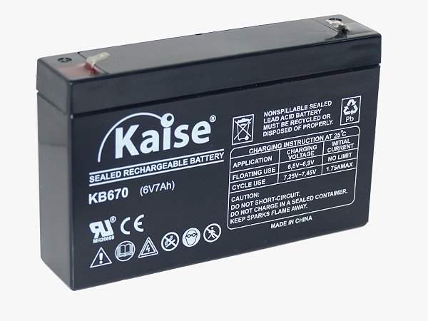 BATERIA SELADA KAISE 6V 7AH
