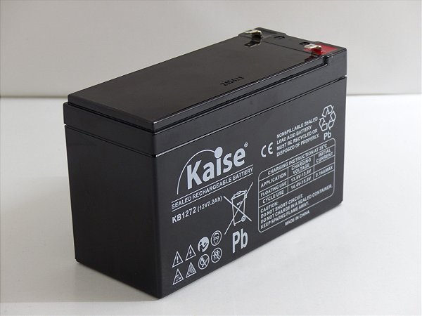 BATERIA SELADA 12V 7,2AH KAISE - VLRA AGM