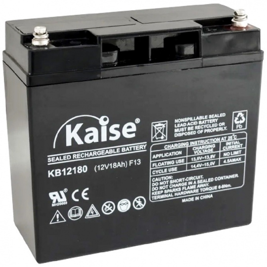 BATERIA SELADA 12V 18AH KAISE - VRLA AGM