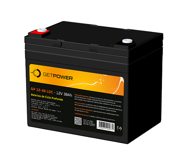 BATERIA SELADA 12V 38AH LDC GETPOWER - VRLA AGM