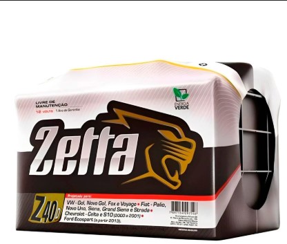 Bateria Automotiva Zetta Z40D 40Ah 12V Original Moura Polo Direito
