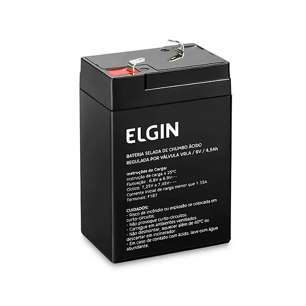 BATERIA SELADA 6v 4,5ah ELGIN – VRLA AGM