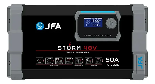 FONTE 48V CARREGADOR DE BATERIA 50A STORM