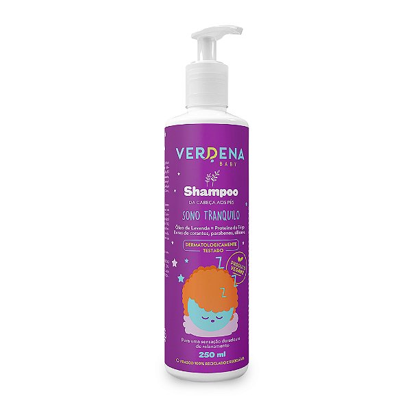 Shampoo Infantil Vegano Verdena Baby Da Cabeça Aos Pés