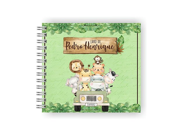 Livro do Bebê Personalizado | Safari Menino