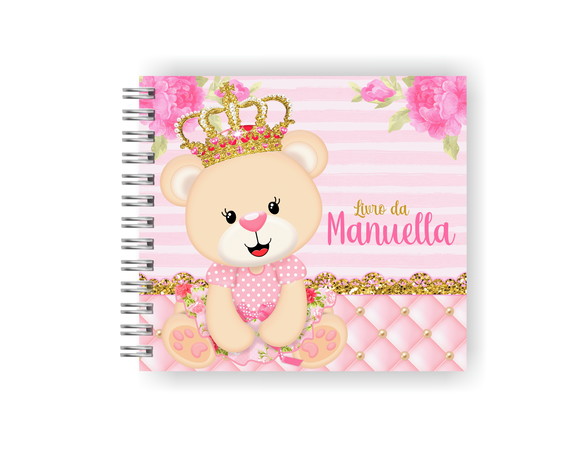 Livro da Bebê Personalizado | Ursinha Princesa