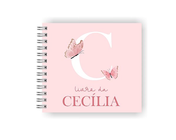 Livro da Bebê Personalizado | Alfabeto Menina Rosa