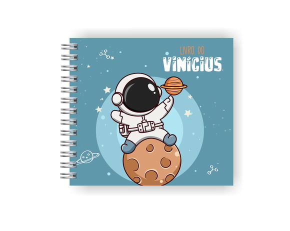 Livro do Bebê Personalizado | Astronauta Menino