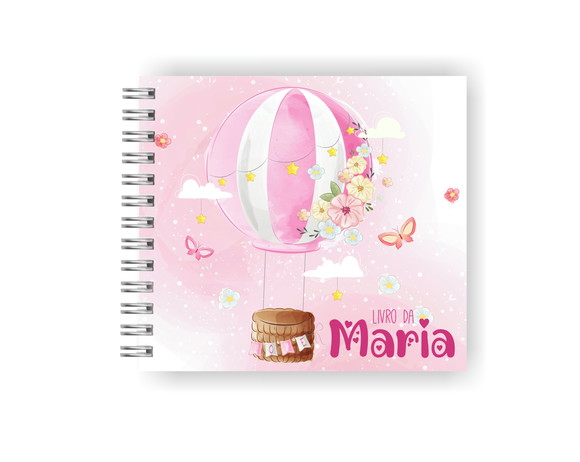 Livro da Bebê Personalizado | Balão Menina