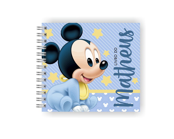 Livro do Bebê Personalizado | Mickey Baby Menino