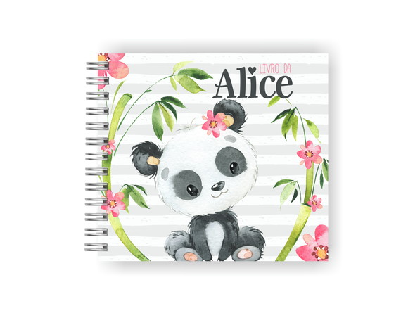 Livro da Bebê Personalizado | Panda Menina