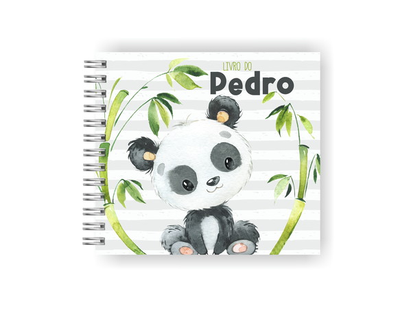 Livro do Bebê Personalizado | Panda Menino