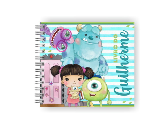 Livro do Bebê Personalizado | Monstros SA Menino